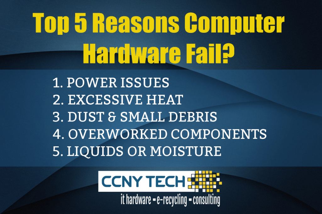 the top 5 reasons computer hardware fail