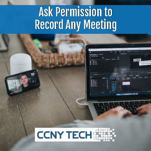 don't record meeting