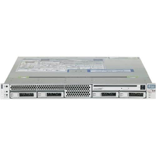 Sun SPARC Enterprise T5120 SECPADF1Z 1U Rack Server - 1 x Sun UltraSPARC T2 1.20 GHz - 8 GB Installed - 292 GB HDD - Solaris 10 - Serial Attached SCSI (SAS) Controller - 0, 1 RAID Levels - 2 x 1.44 kW