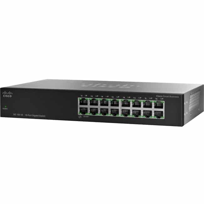 Cisco SG 100-16 16-Port Gigabit Ethernet Switch