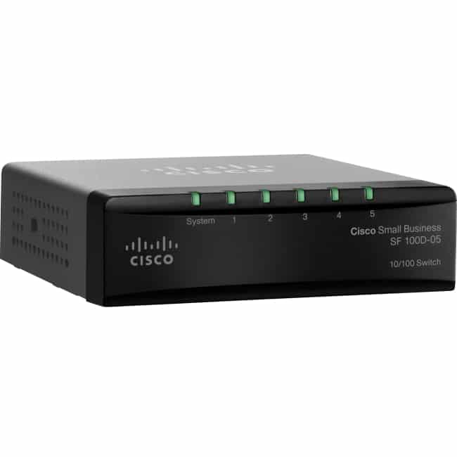Cisco SF 100D-05 5-Port Fast Ethernet Switch