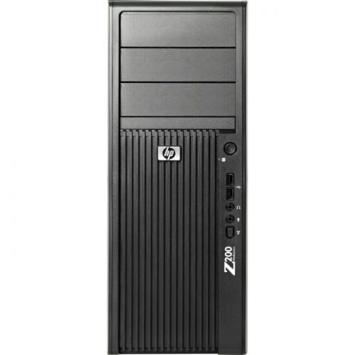 HP Z200 Workstation - 1 x Intel Core i7 (1st Gen) i7-870 Quad-core (4 Core) 2.93 GHz - 4 GB DDR3 SDRAM - 1 TB HDD - NVIDIA Quadro NVS 295 256 MB Graphics - Windows 7 Professional 64-bit - Convertible Mini-tower - Jack Black