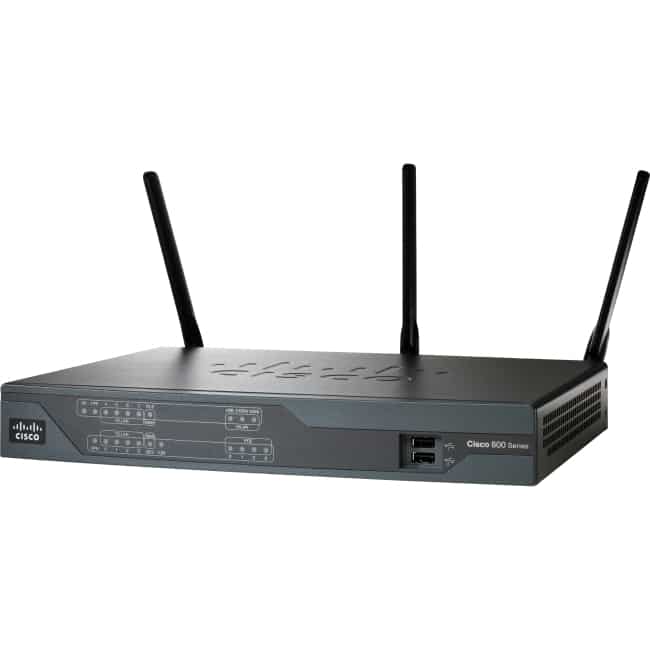 Cisco 881 SRSTW IEEE 802.11n  Wireless Integrated Services Router - Refurbished