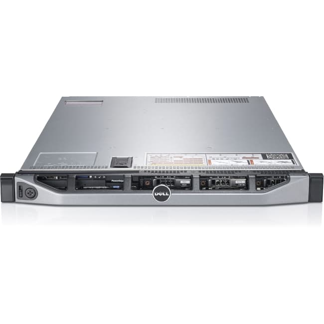 Dell PowerEdge R620 1U Rack Server - 1 x Intel Xeon E5-2620 Hexa-core (6 Core) 2 GHz - 8 GB Installed DDR3 SDRAM - 600 GB (2 x 300 GB) HDD - 6Gb/s SAS Controller - 0, 1, 5, 6, 10, 50, 60 RAID Levels - 2 x 750 W