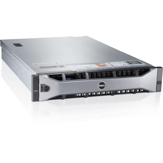 Dell PowerEdge R720 2U Rack Server - 2 x Intel Xeon E5-2690 v2 Deca-core (10 Core) 3 GHz - 128 GB Installed DDR3 SDRAM - 600 GB (2 x 300 GB) HDD - 6Gb/s SAS Controller - 1 RAID Levels - 2 x 1.10 kW