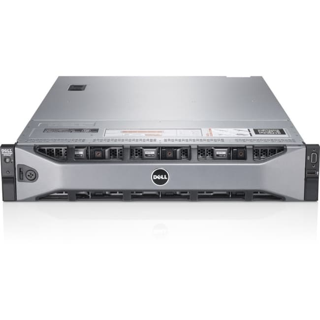 Dell PowerEdge R720 2U Rack Server - 1 x Intel Xeon E5-2690 v2 Deca-core (10 Core) 3 GHz - 16 GB Installed DDR3 SDRAM - 300 GB (1 x 300 GB) HDD - 6Gb/s SAS Controller - 2 x 750 W