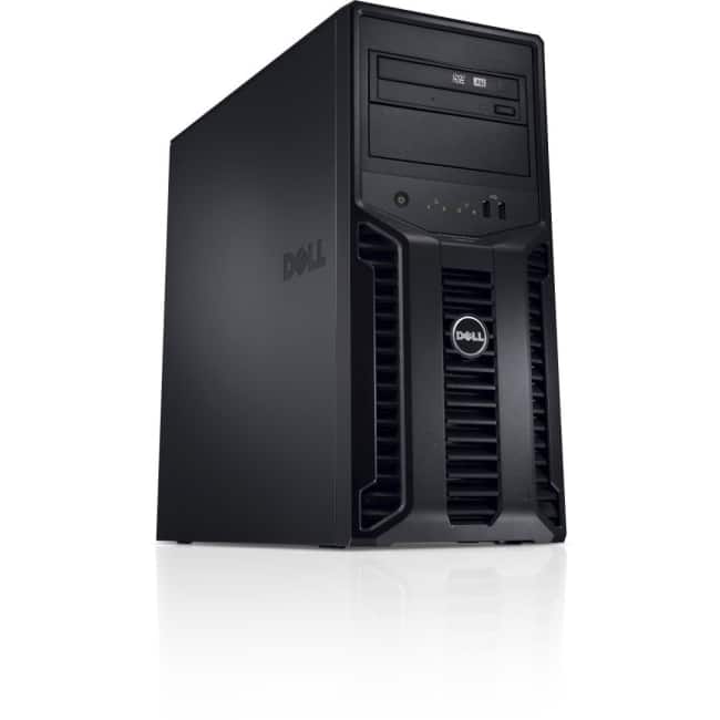 Dell PowerEdge T110 II Tower Server - 1 x Intel Xeon E3-1220V2 Quad-core (4 Core) 3.10 GHz - 8 GB Installed DDR3 SDRAM - 500 GB (1 x 500 GB) HDD - 6Gb/s SAS Controller - 1 x 305 W