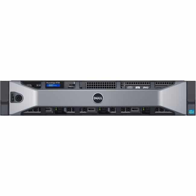 Dell PowerEdge R730 2U Rack Server - Intel Xeon E5-2620 v3 Hexa-core (6 Core) 2.40 GHz - 8 GB Installed DDR4 SDRAM - 300 GB HDD - 12Gb/s SAS, Serial ATA/600 Controller - 0, 1, 5, 6, 10, 50, 60 RAID Levels - 750 W