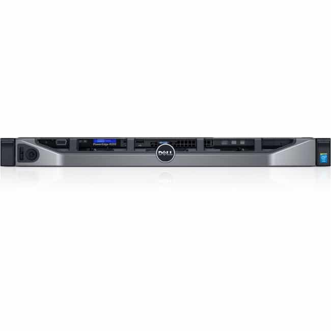 Dell PowerEdge R330 1U Rack Server - 1 x Intel Xeon E3-1240 v5 Quad-core (4 Core) 3.50 GHz - 8 GB Installed DDR4 SDRAM - 2 TB (2 x 1 TB) HDD - 350 W