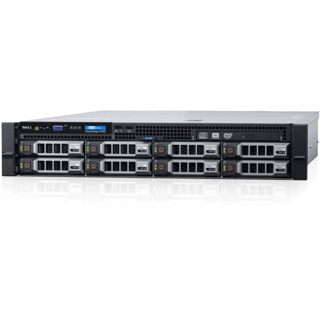 Dell PowerEdge R530 2U Rack Server - 2 x Intel Xeon E5-2603 v3 Hexa-core (6 Core) 1.60 GHz - 16 GB Installed DDR4 SDRAM - 600 GB (2 x 300 GB) HDD - 12Gb/s SAS, Serial ATA/600 Controller - 0, 1, 5, 6, 10, 50, 60 RAID Levels - 2 x 750 W