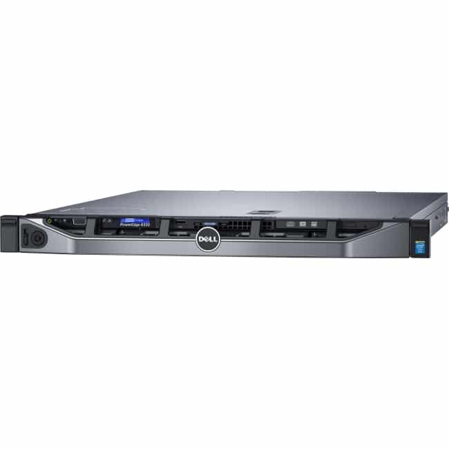 Dell PowerEdge R330 1U Rack Server - 1 x Intel Xeon E3-1230 v5 Quad-core (4 Core) 3.40 GHz - 8 GB Installed DDR4 SDRAM - 600 GB (2 x 300 GB) HDD - Serial ATA/600, 12Gb/s SAS Controller - 0, 1, 5, 6, 10, 50, 60 RAID Levels - 2 x 350 W
